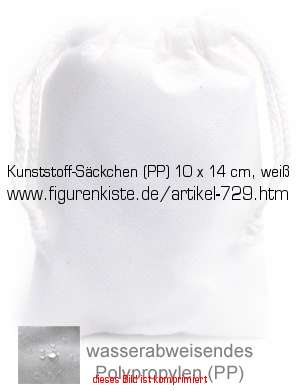 Bild vom Artikel Kunststoff-Säckchen (PP) 10 x 14 cm, weiß